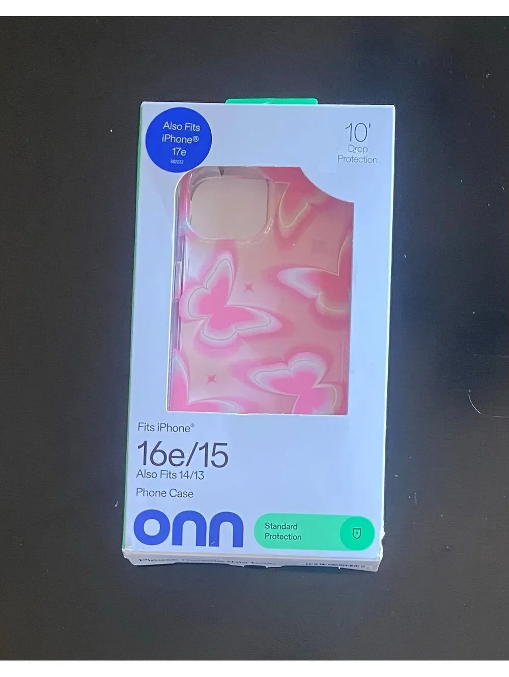 Onn Case for iPhone 17e/16e/15/14/13 Retro Butterfly
